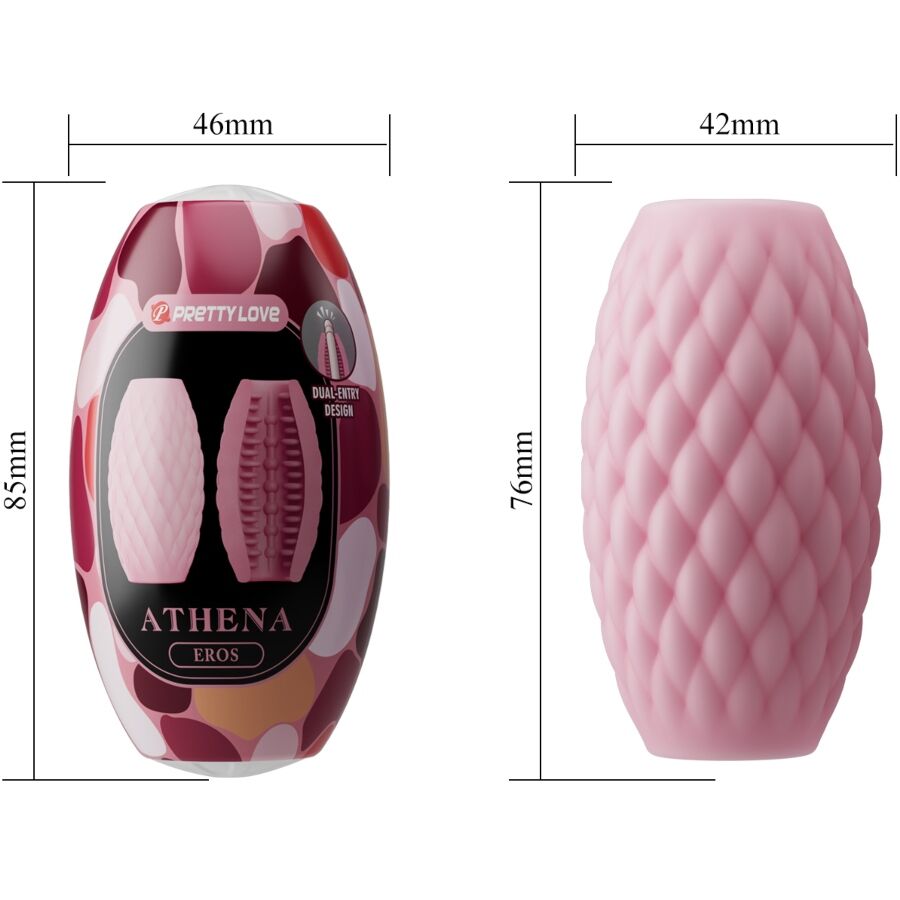 PRETTY LOVE - ATHENA EROS SILIKON MÄNNLICHER MASTURBATOR PINK