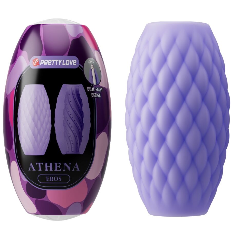 PRETTY LOVE - ATHENA EROS SILIKON MASTURBATOR FÜR MÄNNER LILA