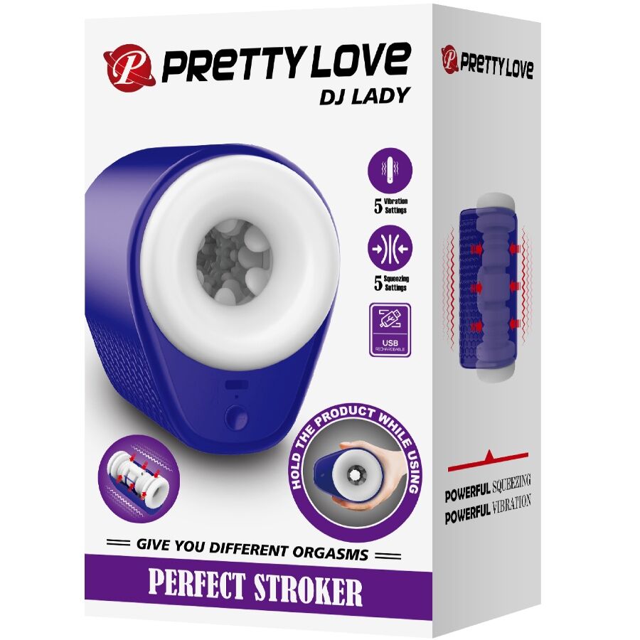 PRETTY LOVE – DJ LADY MASTURBATOR MIT VIBRATION 5 STUFEN VIOLETT