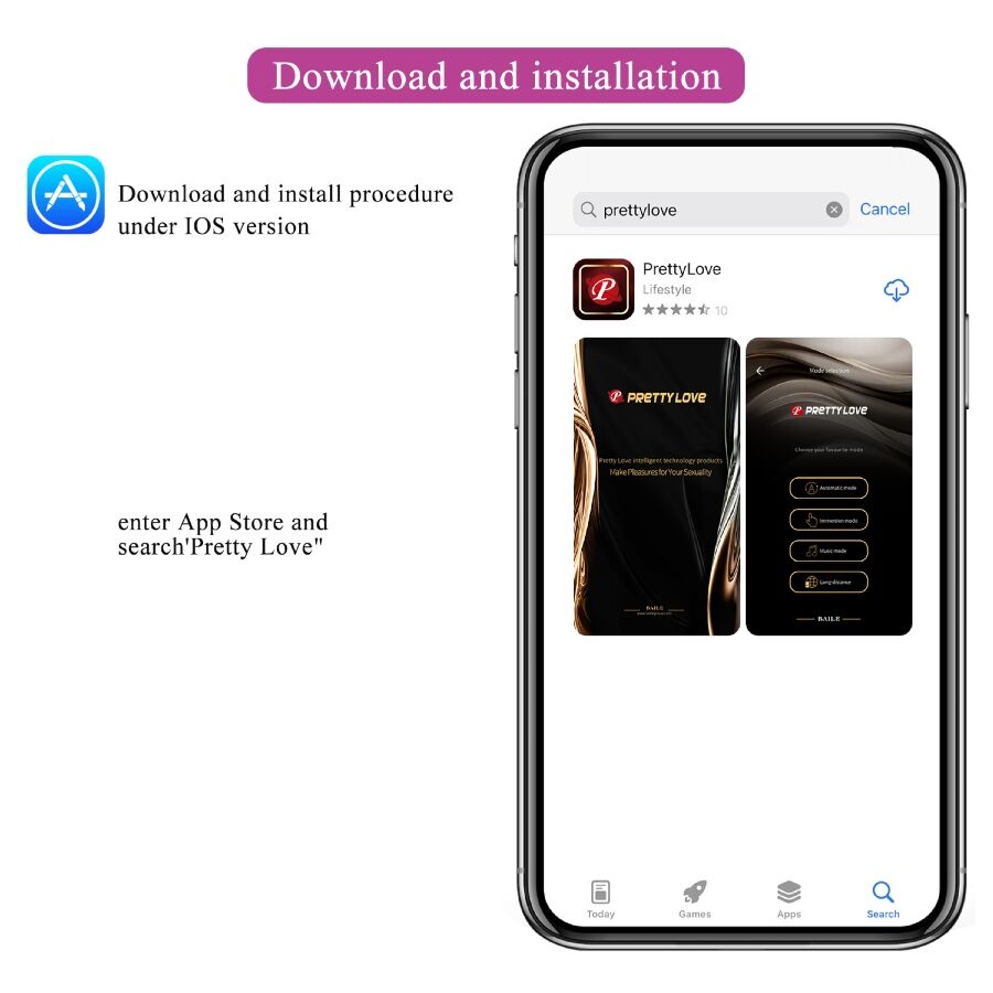 PRETTY LOVE - LEVIATHAN APP CONTROLLED Sensory Device PURPLE