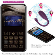 PRETTY LOVE - LEVIATHAN APP CONTROLLED Sensory Device PURPLE