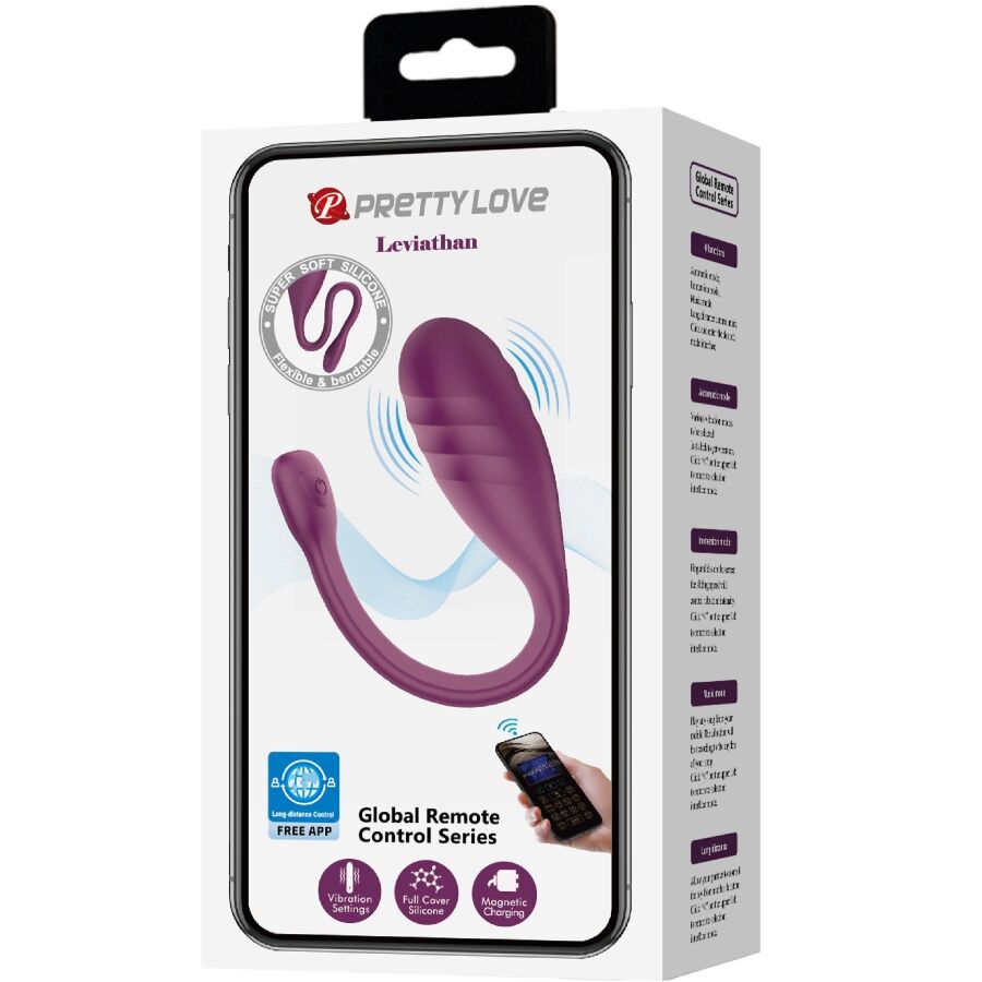PRETTY LOVE - LEVIATHAN APP CONTROLLED Sensory Device PURPLE