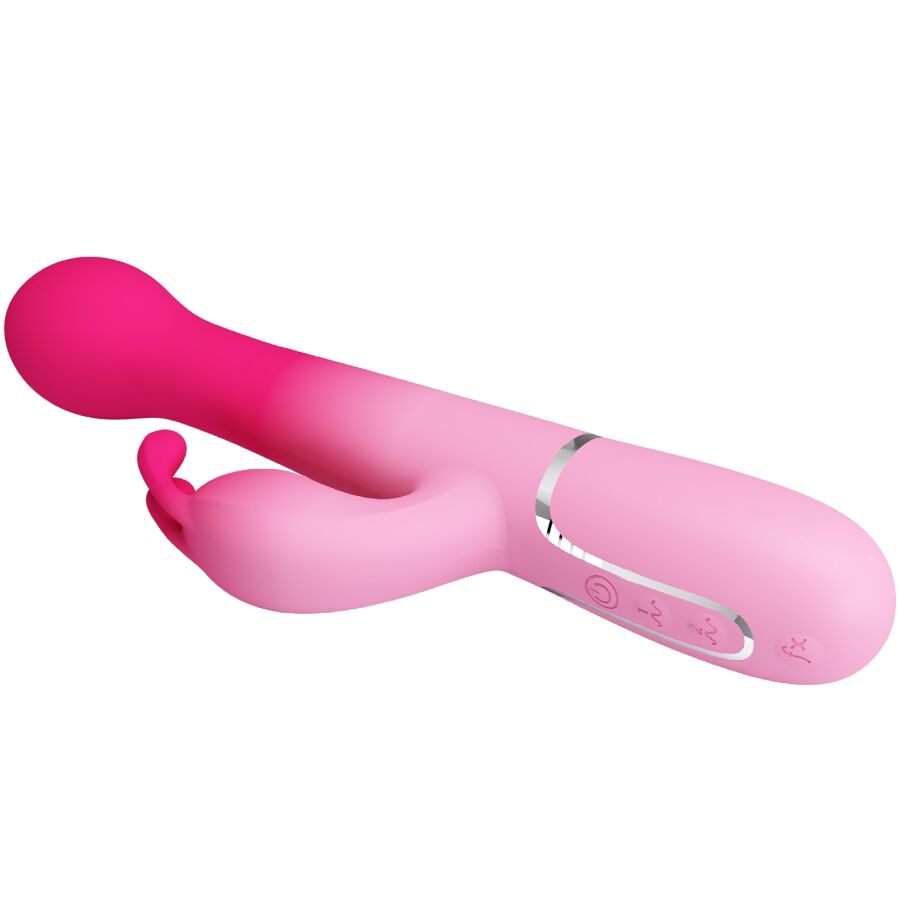 PRETTY LOVE - DEJON 3 IN 1 MULTIFUNCTION RABBIT Sensory Device PINK