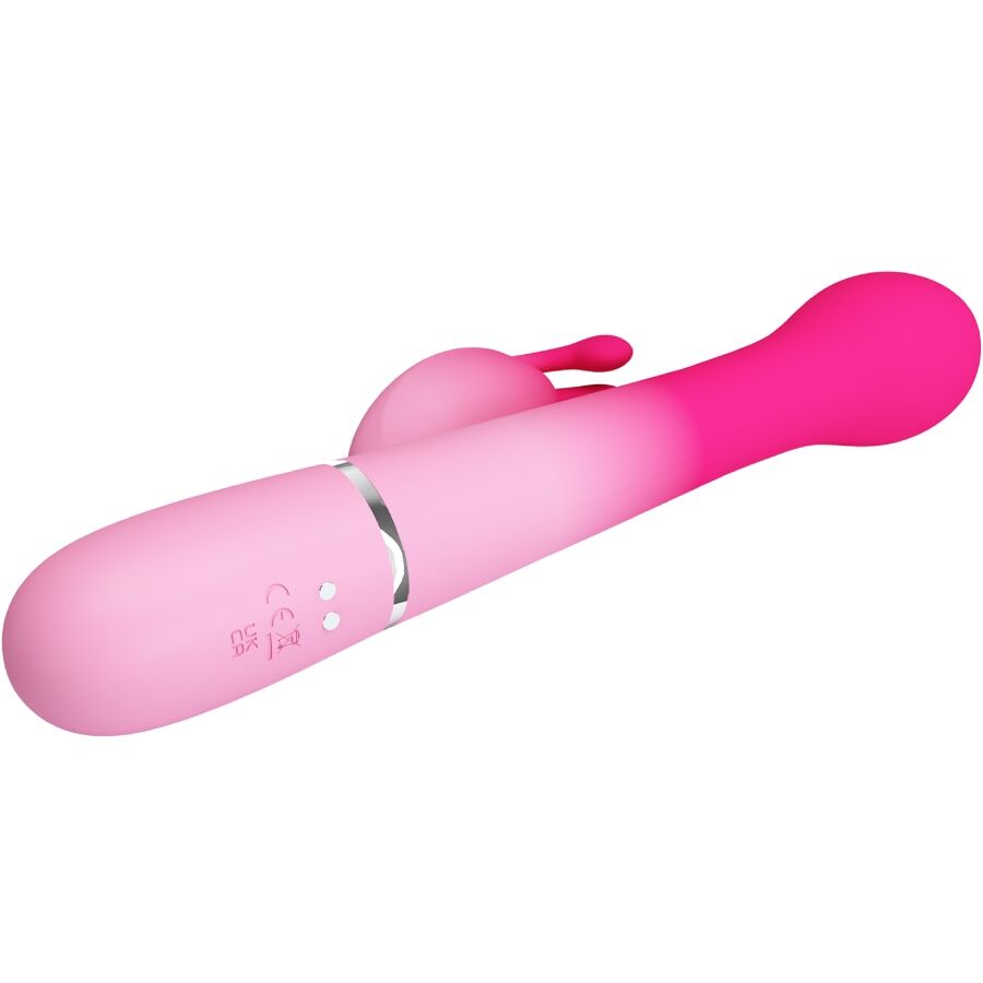 PRETTY LOVE - DEJON 3 IN 1 MULTIFUNCTION RABBIT Sensory Device PINK
