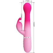 PRETTY LOVE - DEJON 3 IN 1 MULTIFUNCTION RABBIT Sensory Device PINK