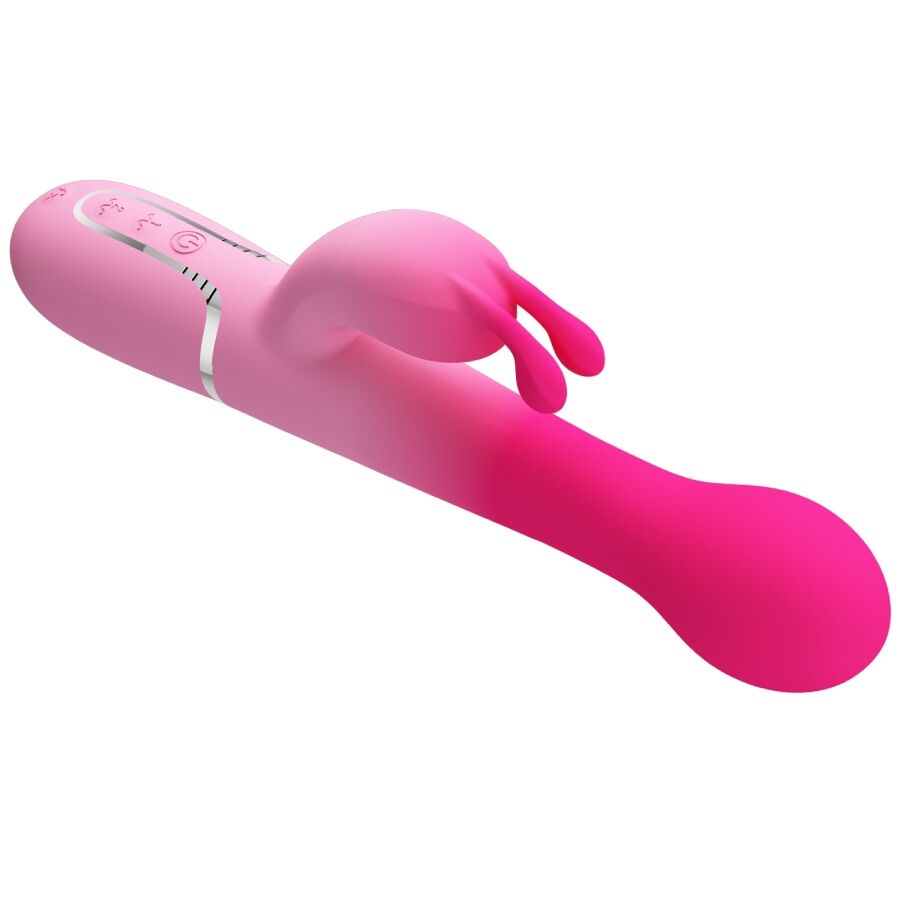 PRETTY LOVE - DEJON 3 IN 1 MULTIFUNCTION RABBIT Sensory Device PINK