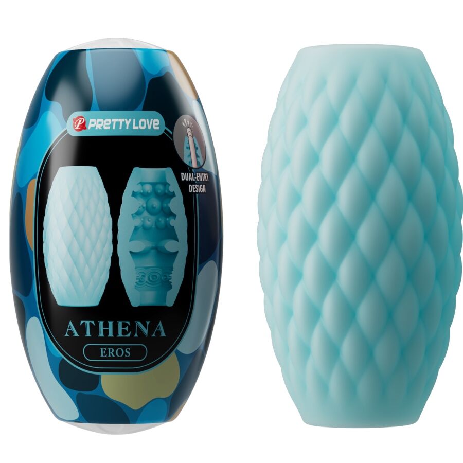 PRETTY LOVE - ATHENA EROS SILIKON-MÄNNERMASTURBATOR HIMMELBLAU
