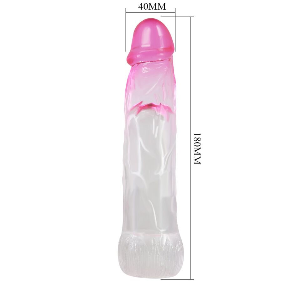 PRETTY LOVE - NERON REALISTISCHE 6 CM VERGRÖSSERUNGSHÜLSE FÜR PENIS ROSA