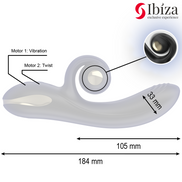 IBIZA - TWISTER Sensory Device WITH CURVE STIMULATOR AND VIBRO-ROTATION