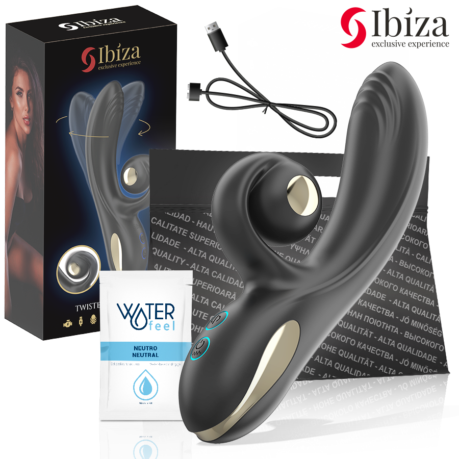 IBIZA - TWISTER Sensory Device WITH CURVE STIMULATOR AND VIBRO-ROTATION