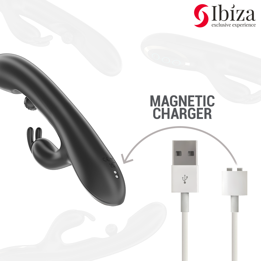 IBIZA - POWERFUL RABBIT Sensory Device WITH MASSAGING ROLLING PEARL