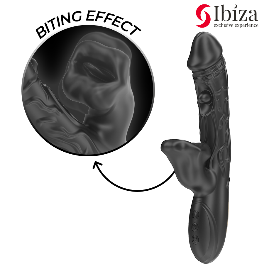 IBIZA - Sensory Device AND CLITORIS STIMULATOR WITH BITING AND ROTATION EFFECT