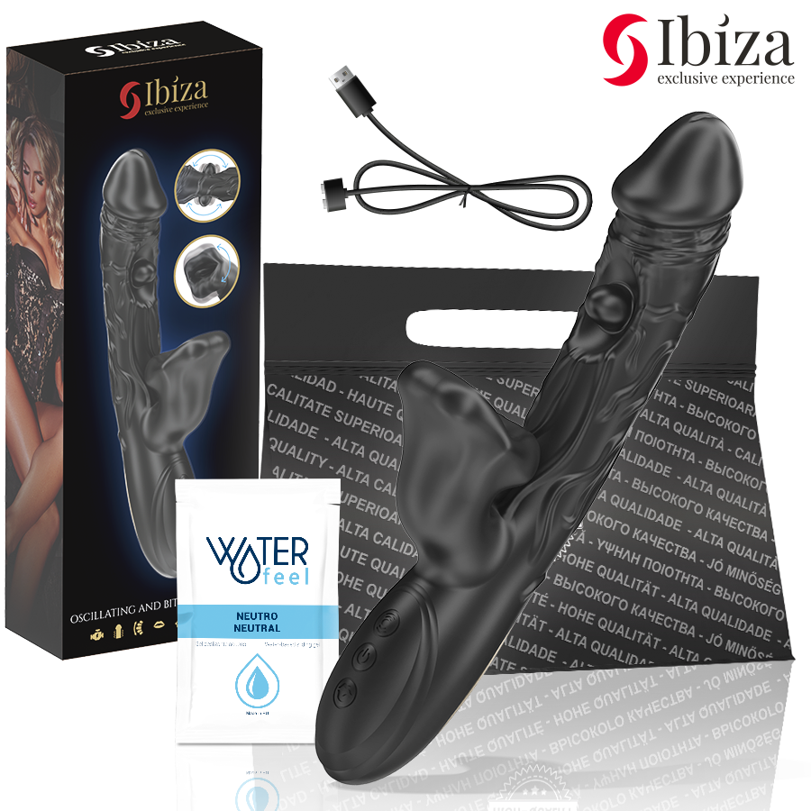 IBIZA - Sensory Device AND CLITORIS STIMULATOR WITH BITING AND ROTATION EFFECT