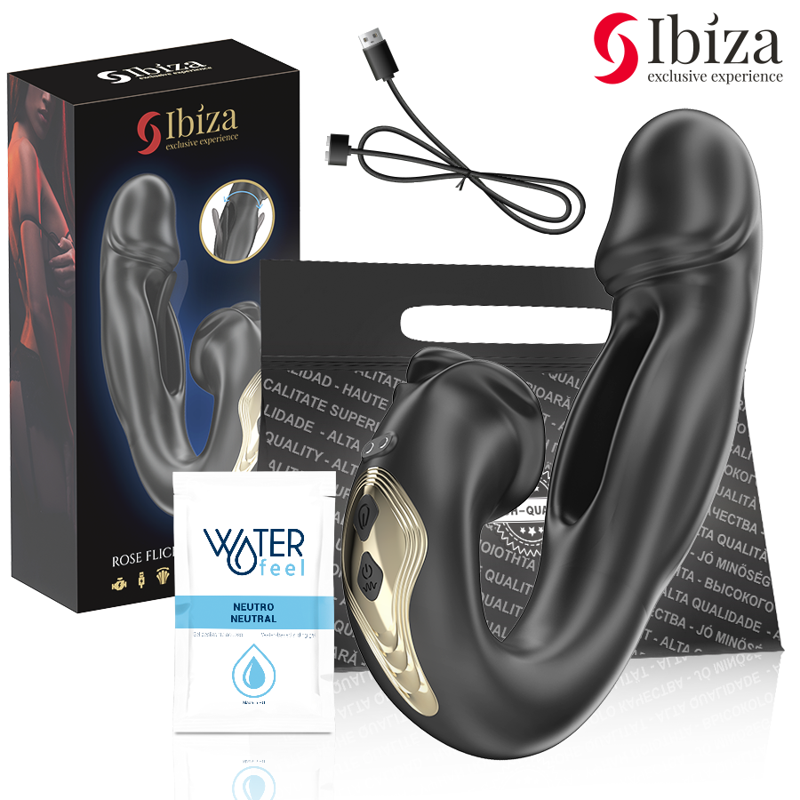 IBIZA - ROSE Sensory Device FLICKING EFFECT AND CLIT STIMULATOR