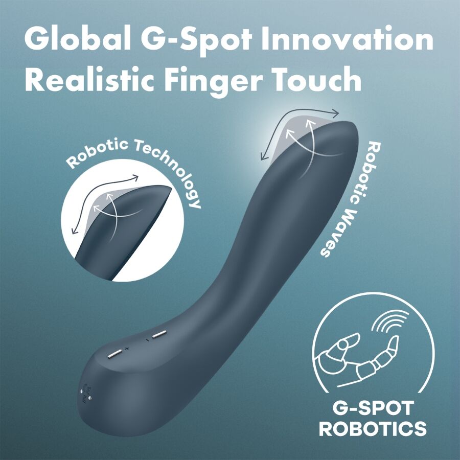 SATISFYER - G-SPOT WAVE 4 12 VIBRATIONS PROGRAM Sensory Device DARK GREY