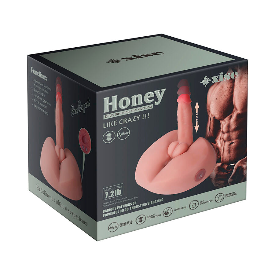 XISE - HONEY REALISTIC Wellness Device MASTURBATOR WITH VIBRATION 25 CM