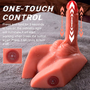 XISE - MICHAEL REALISTISCHES Wellness-Gerät UND ANUSMASTURBATOR MIT STOSSFUNKTION 15 CM