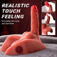 XISE - MICHAEL REALISTISCHES Wellness-Gerät UND ANUSMASTURBATOR MIT STOSSFUNKTION 15 CM
