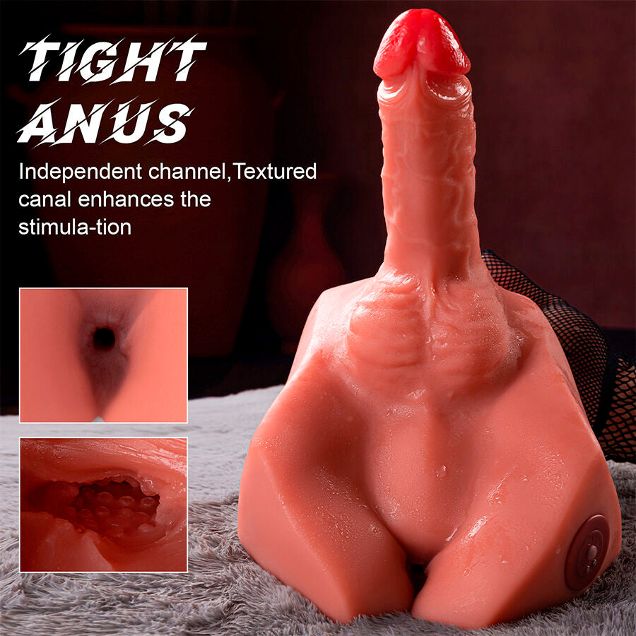 XISE - MICHAEL REALISTISCHES Wellness-Gerät UND ANUSMASTURBATOR MIT STOSSFUNKTION 15 CM