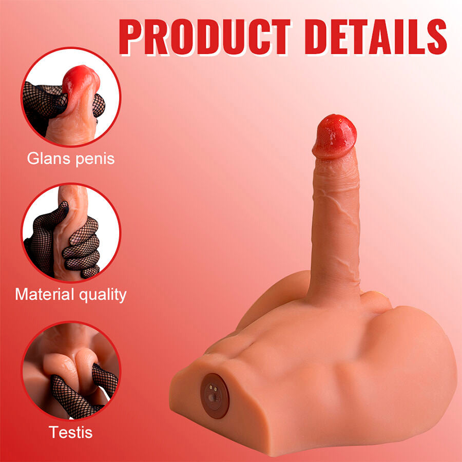 XISE - PEEL Wellness Device ASS REALISTIC Wellness Device MASTURBATOR FRONT POSITION WITH THRUSTING 17.5 CM