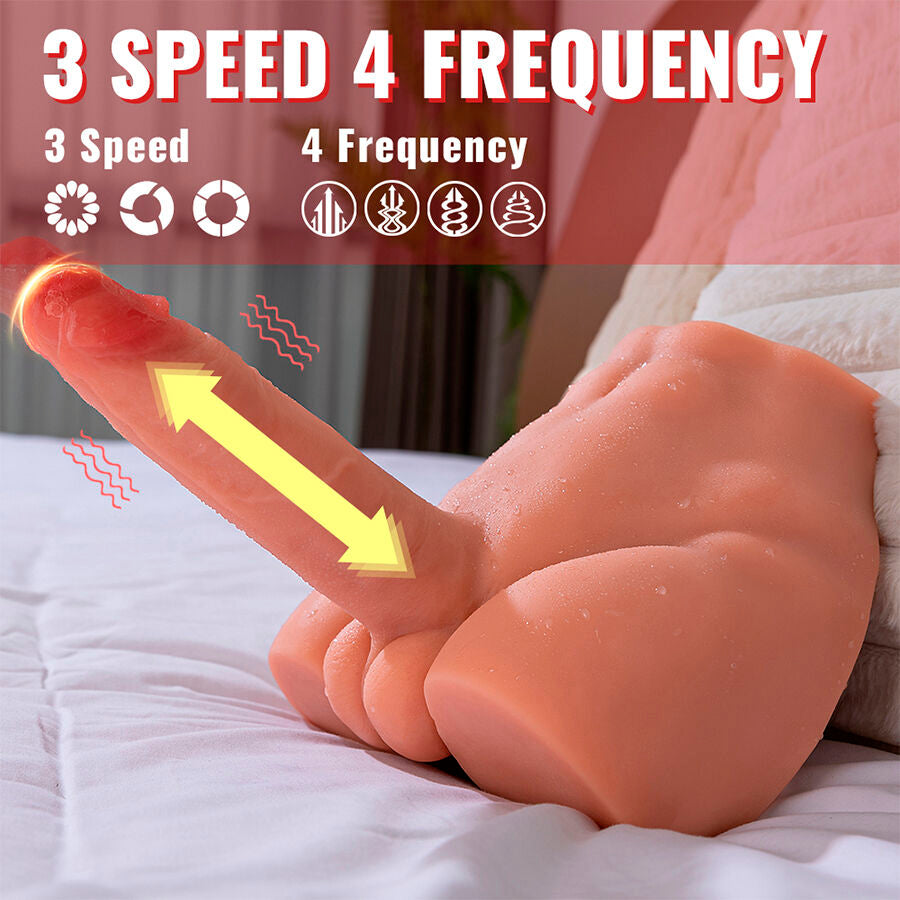 XISE - PEEL Wellness Device ASS REALISTIC Wellness Device MASTURBATOR FRONT POSITION WITH THRUSTING 17.5 CM