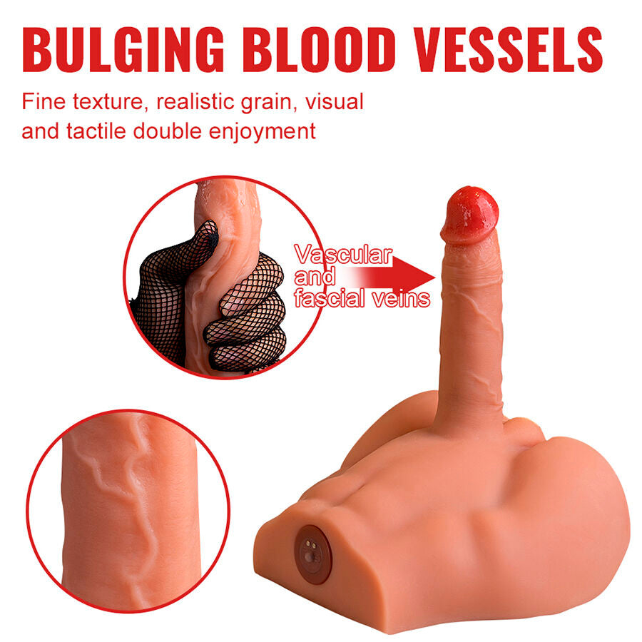 XISE - PEEL Wellness Device ASS REALISTIC Wellness Device MASTURBATOR FRONT POSITION WITH THRUSTING 17.5 CM