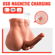 XISE - BERTLETT Wellness Device ASS REALISTIC Wellness Device AND ANUS MASTURBATOR FRONT POSITION WITH THRUSTING 18 CM