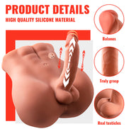 XISE - BERTLETT Wellness Device ASS REALISTIC Wellness Device AND ANUS MASTURBATOR FRONT POSITION WITH THRUSTING 18 CM
