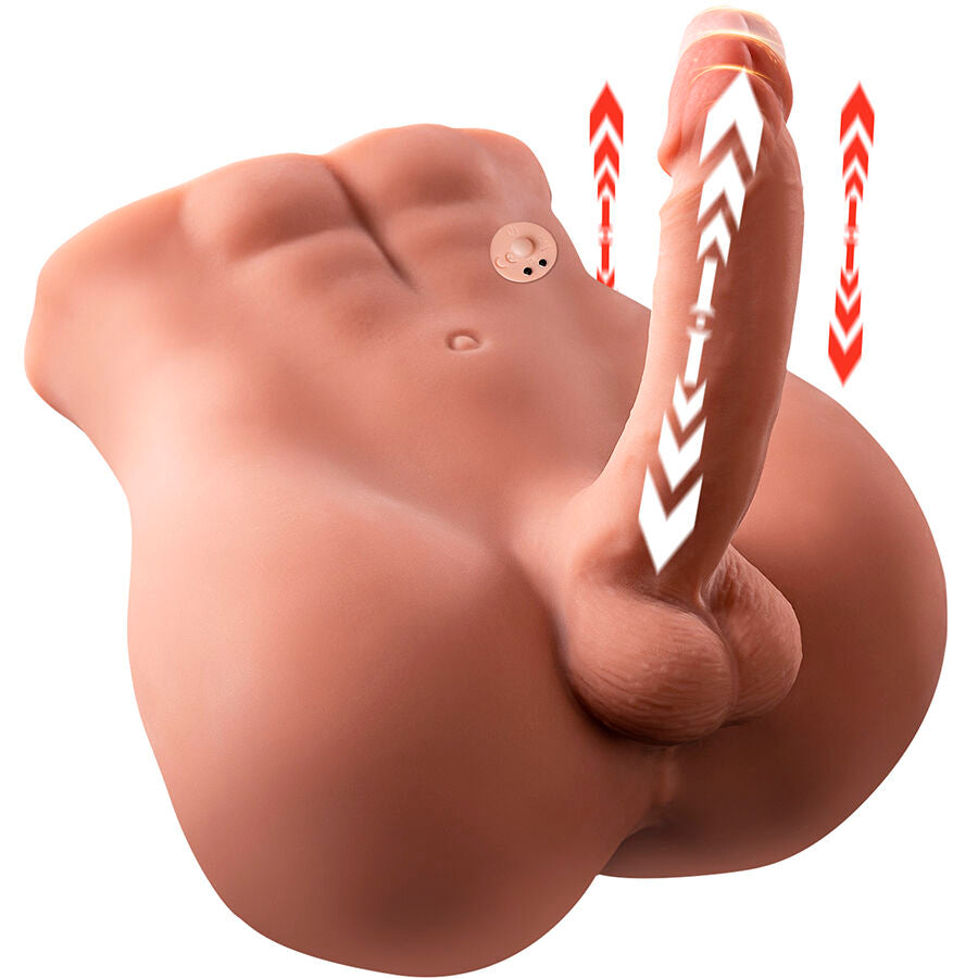 XISE - BERTLETT Wellness Device ASS REALISTIC Wellness Device AND ANUS MASTURBATOR FRONT POSITION WITH THRUSTING 18 CM