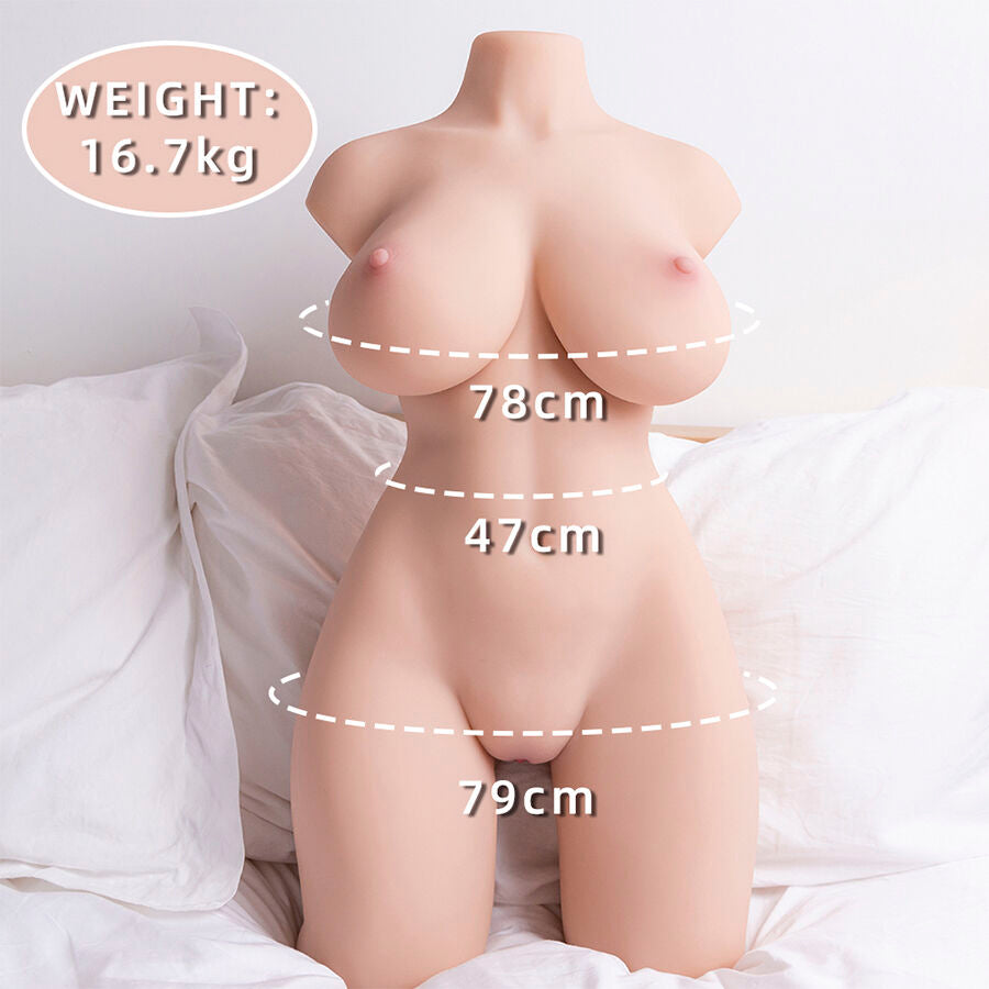 XISE - TIDY FEMALE REALISTISCHER TORSO MIT SCHUBFUNKTION 71 CM