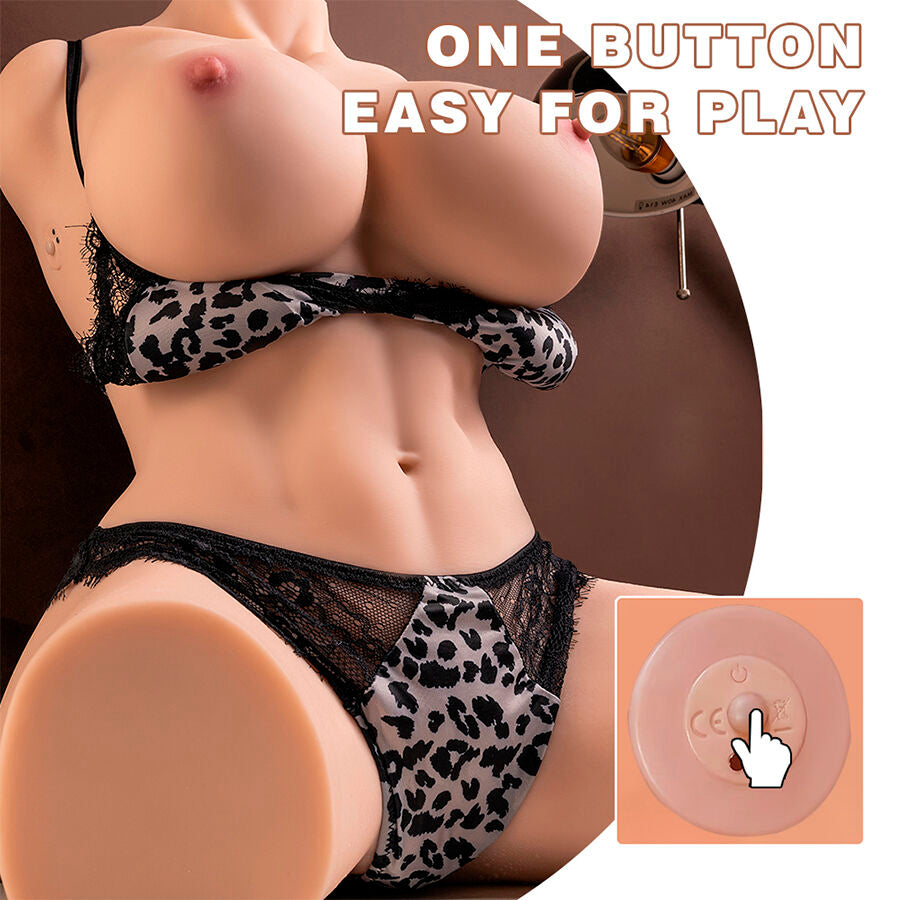 XISE - MURIEL FEMALE REALISTISCHER TORSO MIT STOSSENDER FUNKTION 55 CM