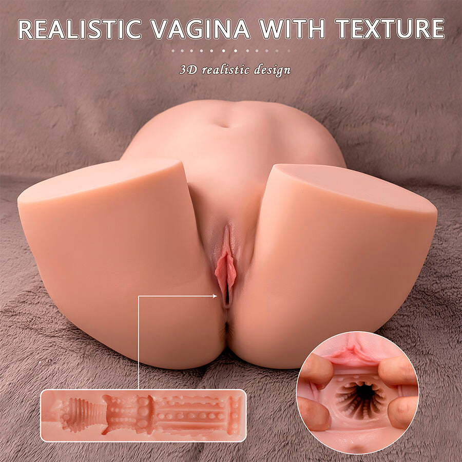 XISE - ETHEL REALISTISCHER VAGINA-MASTURBATOR MIT MULTI-POSITION-VIBRATION