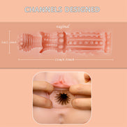XISE - ETHEL REALISTISCHER VAGINA-MASTURBATOR MIT MULTI-POSITION-VIBRATION