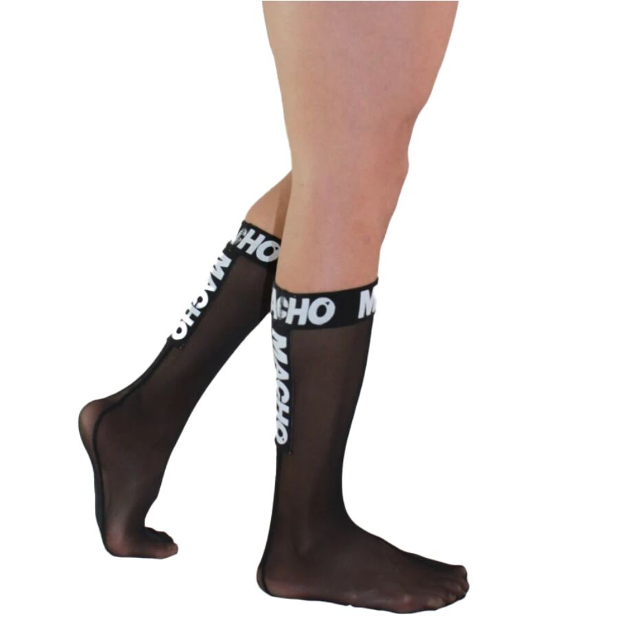 MACHO – DÜNNE SOCKEN EINHEITSGRÖSSE SCHWARZ