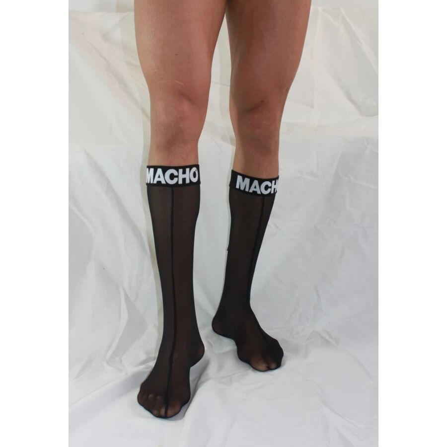 MACHO – DÜNNE SOCKEN EINHEITSGRÖSSE SCHWARZ