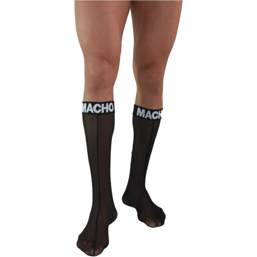 MACHO – DÜNNE SOCKEN EINHEITSGRÖSSE SCHWARZ