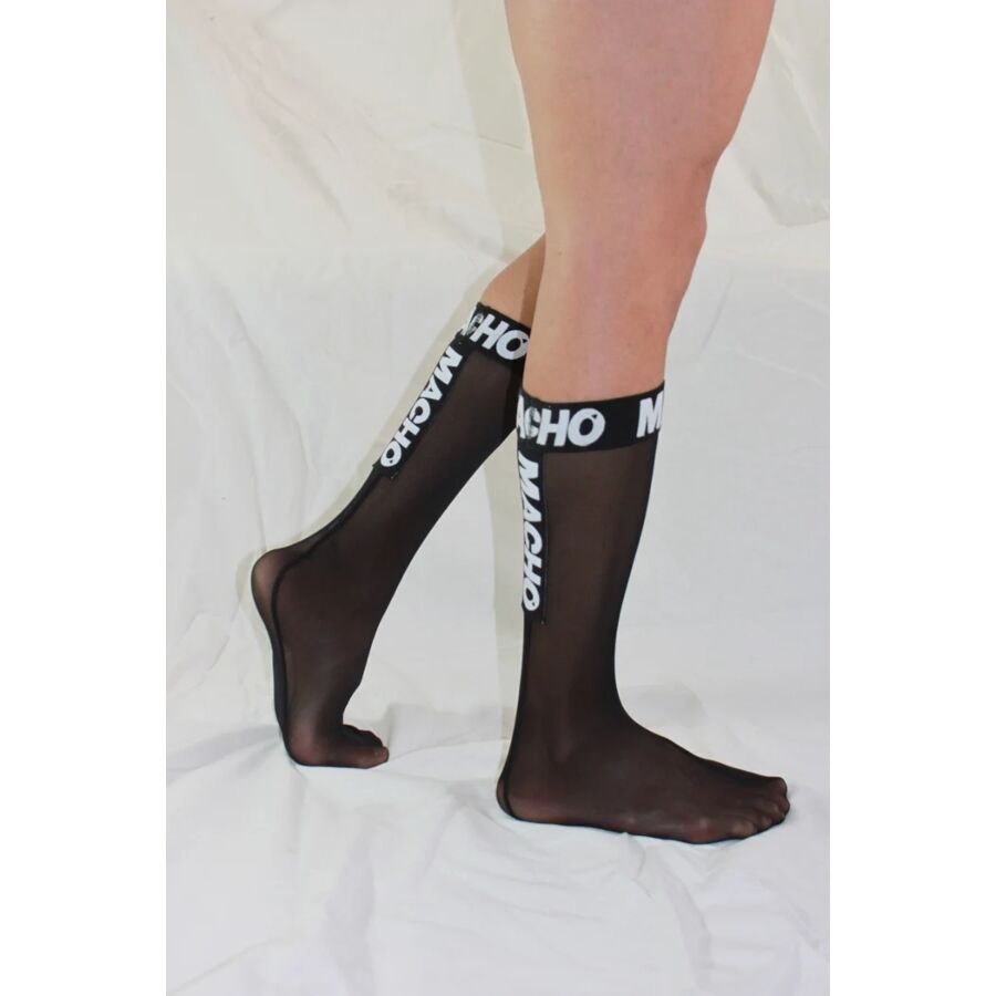 MACHO – DÜNNE SOCKEN EINHEITSGRÖSSE SCHWARZ
