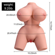 XISE - FRIEDA REALISTISCHER FRAUENOBERKÖRPER MIT VIBRATION 36 CM