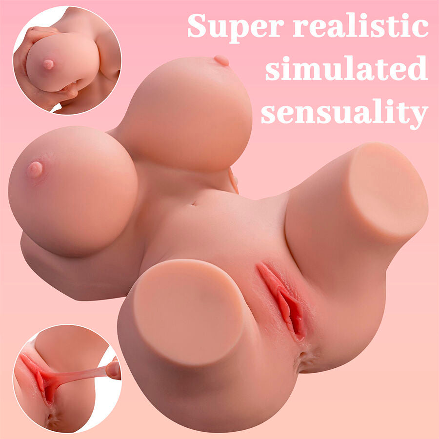 XISE - FRIEDA REALISTISCHER FRAUENOBERKÖRPER MIT VIBRATION 36 CM