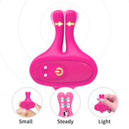 ARMONY - KANINCHENFORM VIBRATION MAGNETISCHE BRUSTWARZENKLEMMEN ROSA