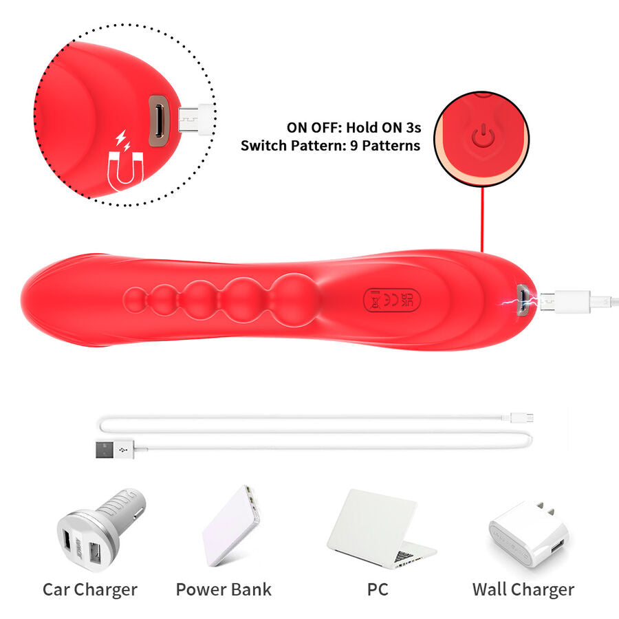 ARMONY - G-SPOT AND CLITORIS STIMULATOR Sensory Device RED