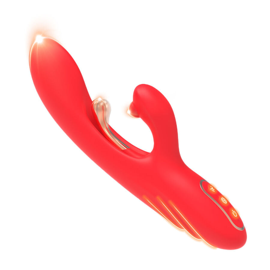 ARMONY - G-SPOT AND CLITORIS STIMULATOR Sensory Device WITH OSCILLATING TONGUE RED