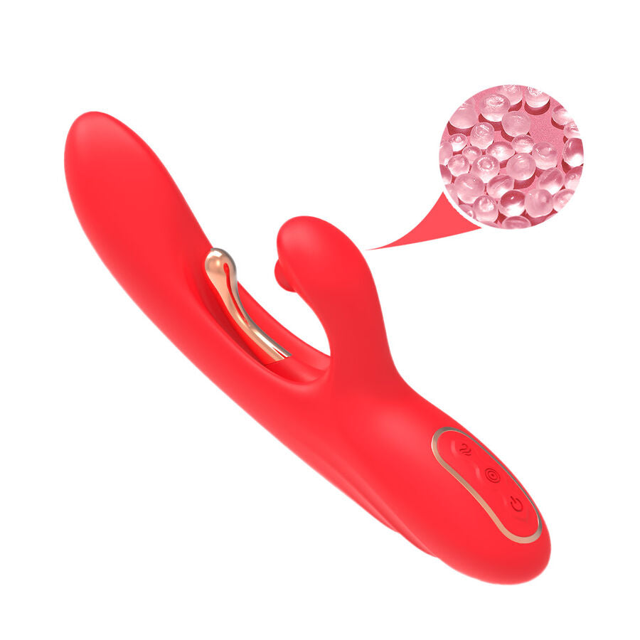 ARMONY - G-SPOT AND CLITORIS STIMULATOR Sensory Device WITH OSCILLATING TONGUE RED