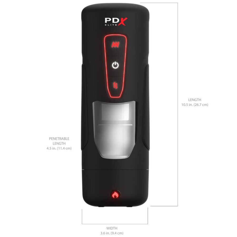 PDX ELITE - MILK ME HOTTER AUTOMATISCHER MASTURBATOR MIT STOSS- UND WÄRMEFUNKTION VIBRATION