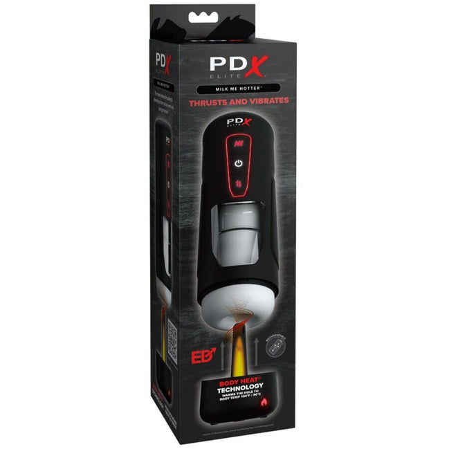 PDX ELITE - MILK ME HOTTER AUTOMATISCHER MASTURBATOR MIT STOSS- UND WÄRMEFUNKTION VIBRATION