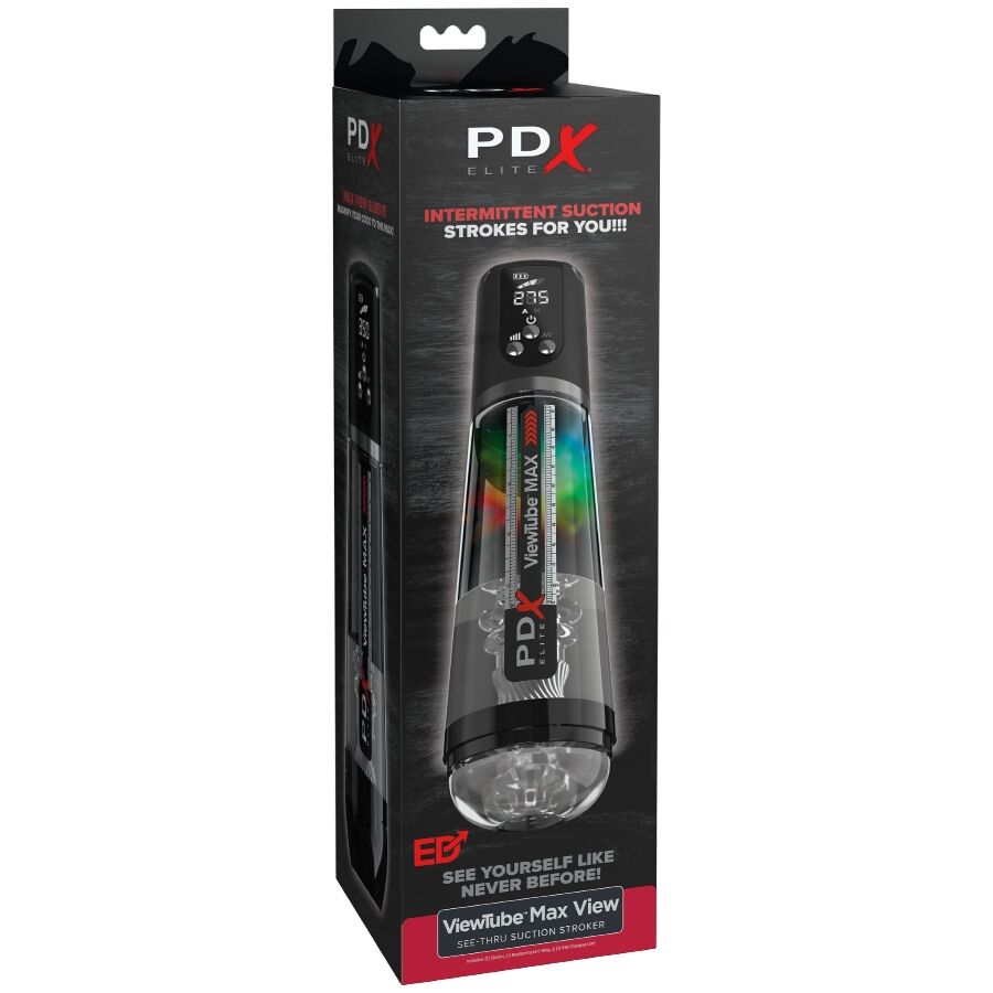PDX ELITE – VIEWTUBE MAX VIEW AUTOMATISCHER MASTURBATOR MIT TRANSPARENTER SAUGFUNKTION