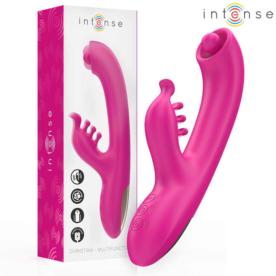 INTENSE - CHRISTINA MULTIFUNCTION RABBIT Sensory Device 22.5 CM PINK