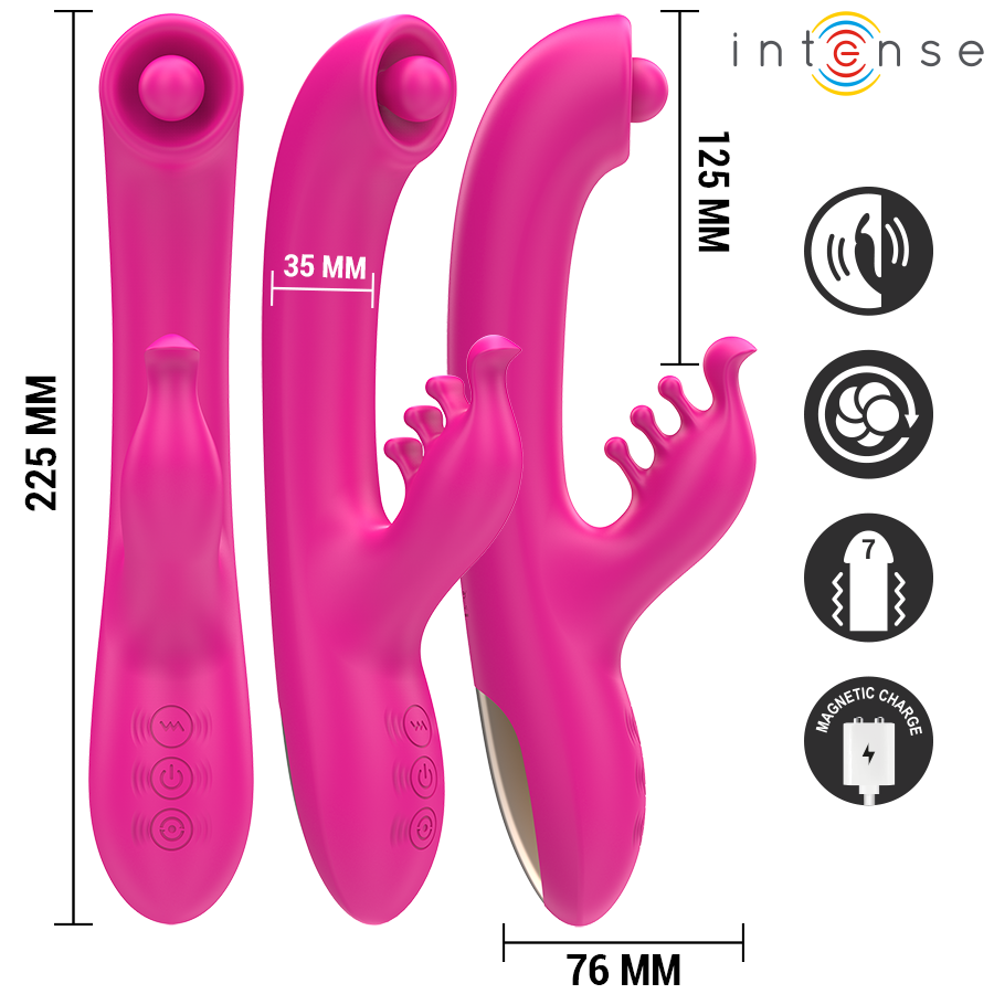 INTENSE - CHRISTINA MULTIFUNCTION RABBIT Sensory Device 22.5 CM PINK