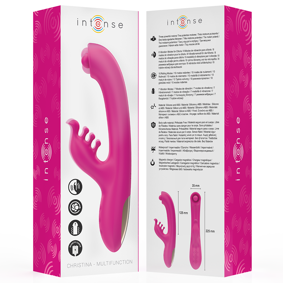 INTENSE - CHRISTINA MULTIFUNCTION RABBIT Sensory Device 22.5 CM PINK