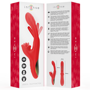 INTENSE - JESSICA MULTIFUNCTION Sensory Device CLITORIS STIMULATION 24.8 CM RED